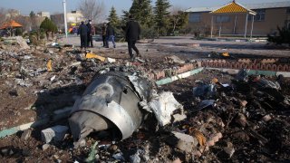 Downed Ukrainian jet