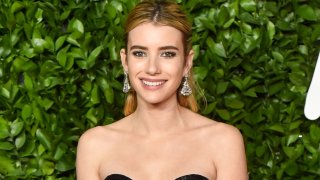 In this Dec. 2, 2019, file photo, Emma Roberts arrives at The Fashion Awards 2019 held at Royal Albert Hall in London, England.