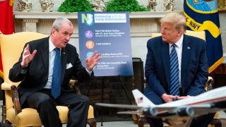 Phil Murphy and Donald Trump