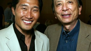 (L-R) Actor Daniel Dae Kim and Actor James Hong