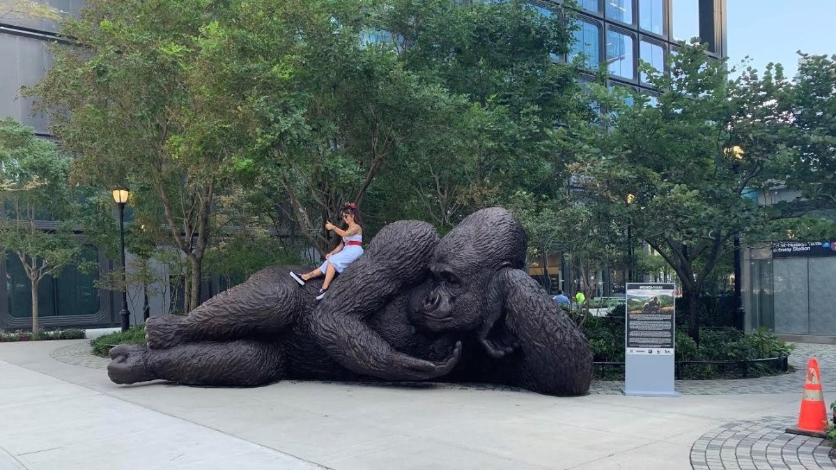 Hudson Yards Gets New Resident: A Giant Gorilla Sculpture