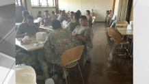 national guardsmen at training camp