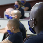 police sit before instructor at bergen co. academy