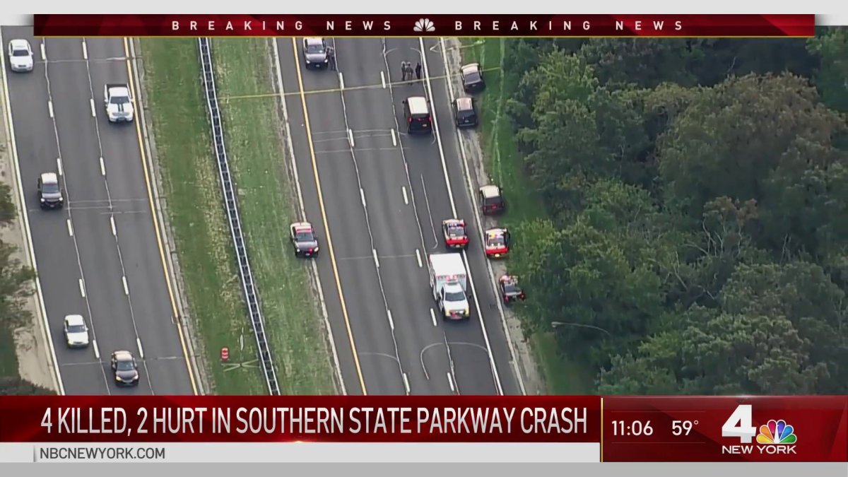 4 Killed, 2 Hurt in Southern State Parkway Crash NBC New York