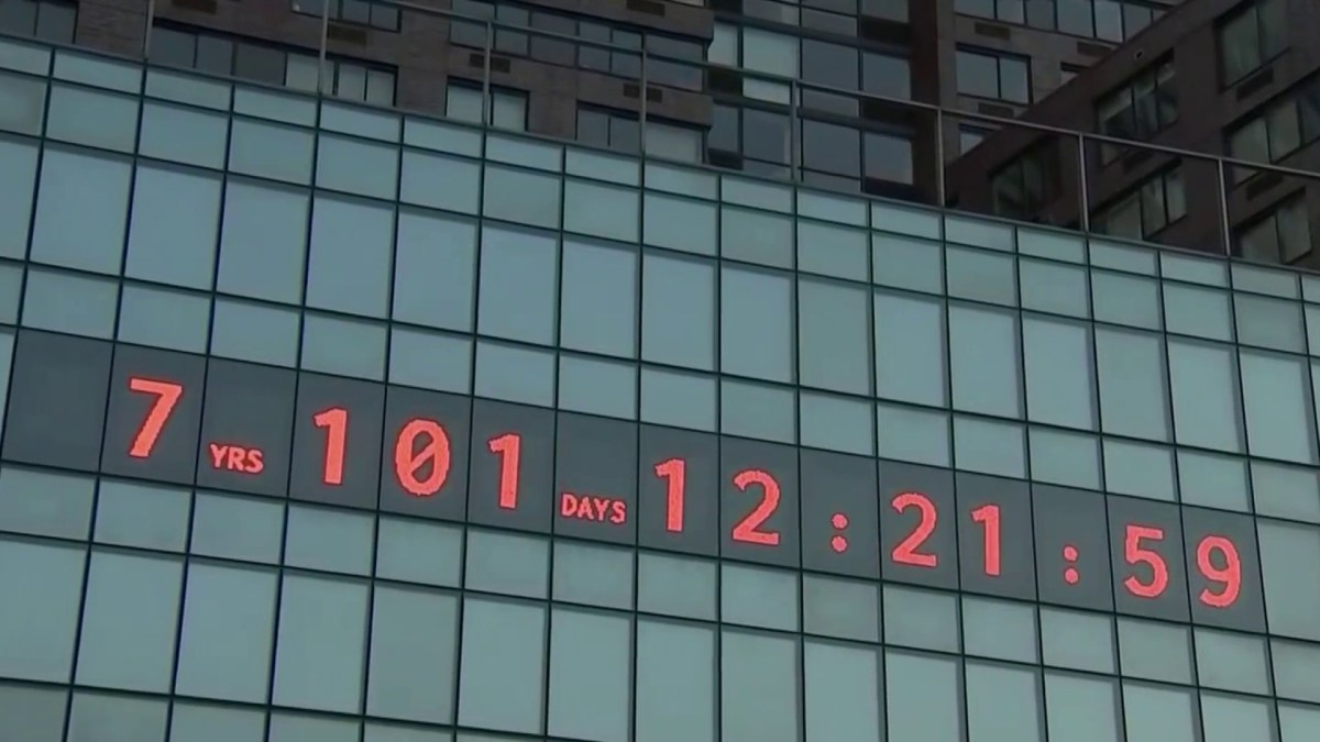 ‘Climate Clock’ in Union Square Counts Down to Deadline for Action