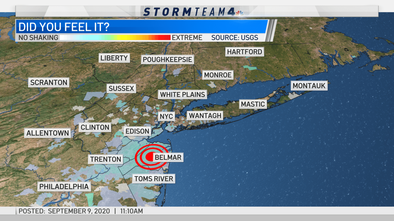 USGS Reports Magnitude 3.1 Earthquake in New Jersey NBC New York