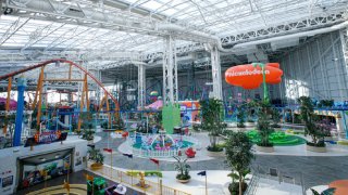 General view of the Nickelodeon Universe park at the American Dream Mall in New Jersey