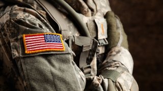 military camouflage uniform