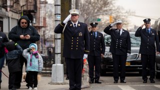 Funeral Held For New York City Fire Fighter Who Helped Evacuate People During The World Trade Center Attack