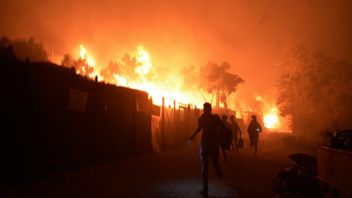 New Fire Breaks Out in Crowded Refugee Camp on Greek Island