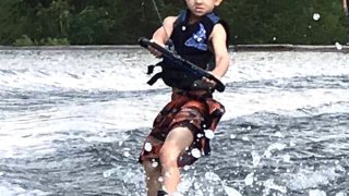 Andrew Brady wakeboarding