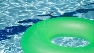 a float in a pool