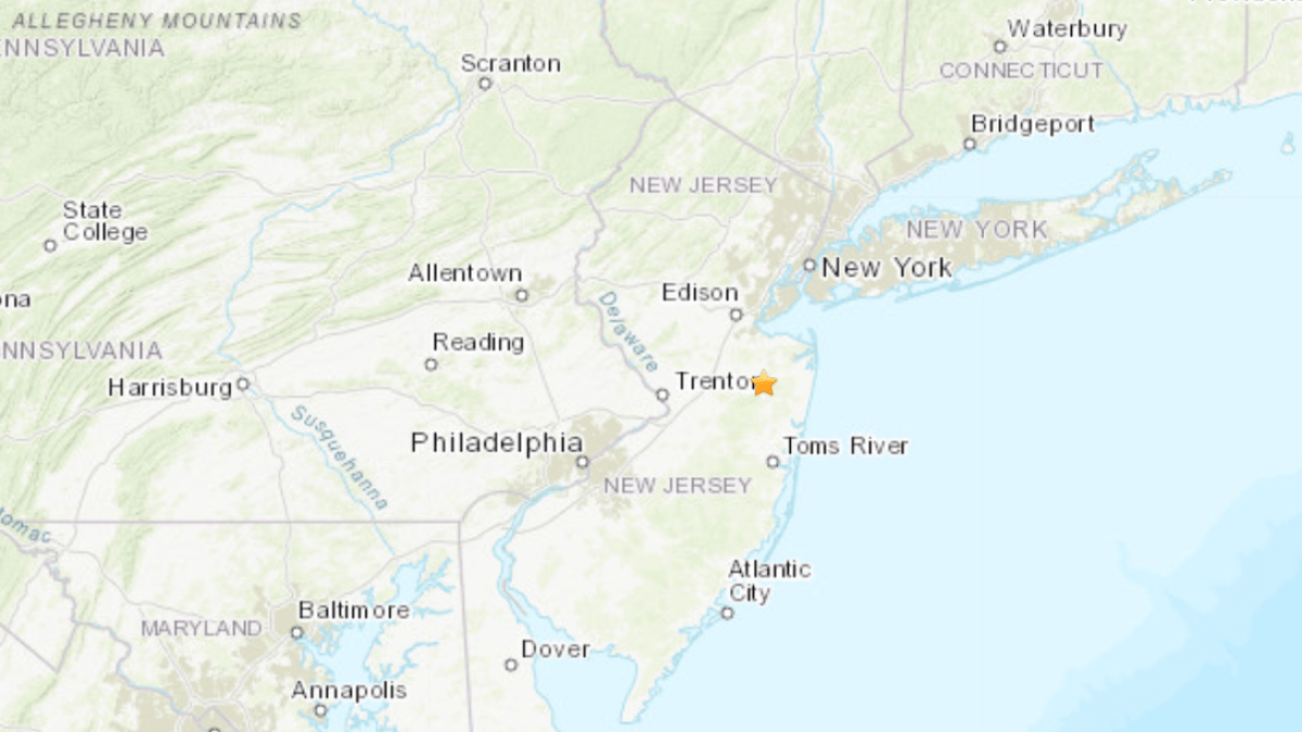 USGS Reports Magnitude 3.1 Earthquake in New Jersey NBC New York