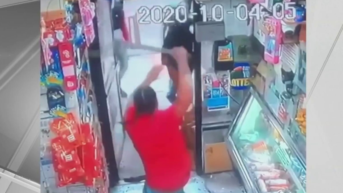 Wild Machete Attack at Bronx Bodega Caught on Camera NBC New York
