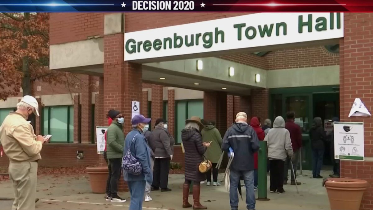 Long Lines for Early Voting in Westchester NBC New York