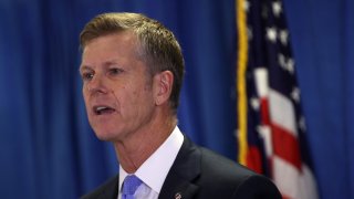 U.S. Attorney David L. Anderson speaks during a press conference to announce charges in a multi-million dollar scheme to receive referrals for Medicare patients on September 05, 2019 in San Francisco, California. The U.S. Attorney's office Northern District of California announced federal complaints against 30 defendants for their part in an elaborate patients for cash kickback scheme. Amity Home Health Care, the largest home health care provider in the San Francisco Bay Area, and Advent Care are at the center of the scheme along with the company's CEO Ridhima Singh.