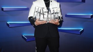 Daddy Yankee backstage at the 2020 Billboard Latin Music Awards at BB&T Center in Sunrise, Florida, on October 21, 2020.