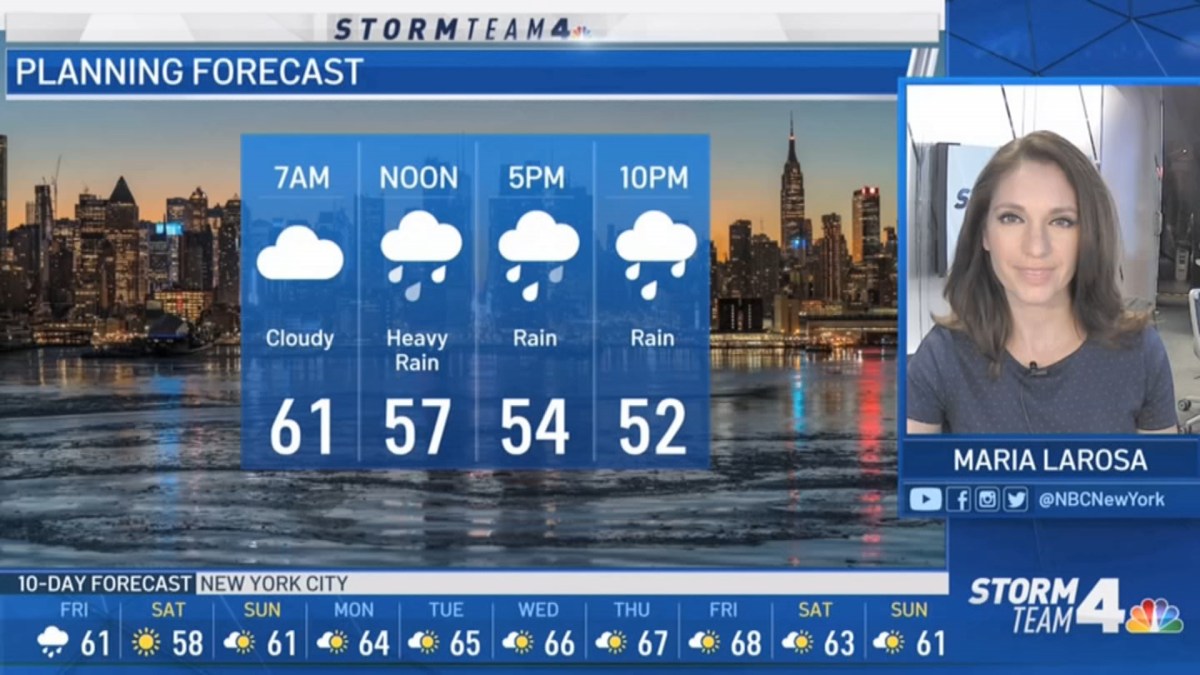 Latest Forecast From Storm Team 4 – NBC New York