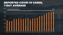 daily covid case avg