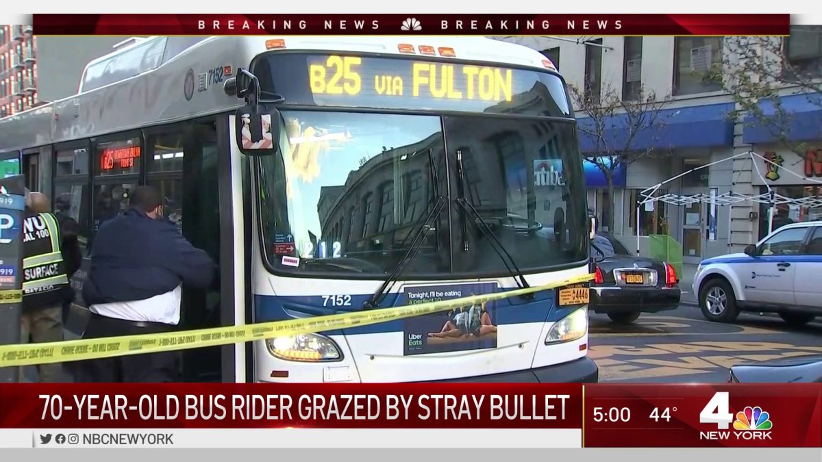 70-Year-Old Woman Struck By Bullet While Riding MTA Bus – NBC New York