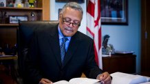 Judge Emmet G. Sullivan works at his office on April 9, 2009 in D.C. Sullivan threw out the indictment against former Sen. Ted Stevens this week.