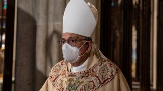 Bishop Nicholas DiMarzio attends NYPD mass honoring members who died of COVID-19