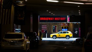 Theaters are seen closed around Times Square on November 17, 2020 in New York
