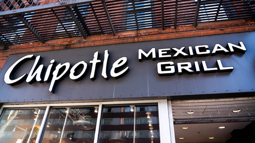 Fast casual restaurant Chipotle Mexican Grill logo seen in Manhattan.