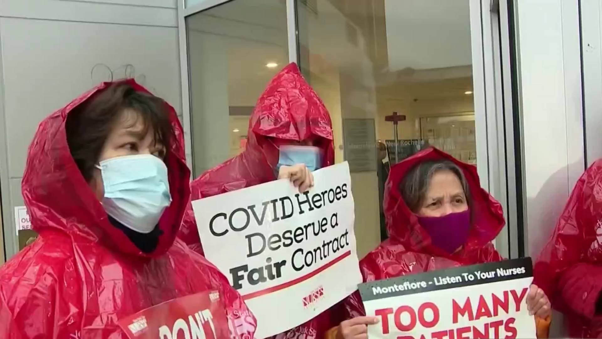 Nurses At 2 NY Hospitals Strike Over Contract Negotiations, COVID ...