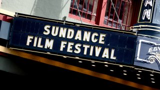 PARK CITY, UTAH - JANUARY 25: The Egyptian Theatre marquee on Main Street is seen during the 2019 Sundance Film Festival on January 25, 2019 in Park City, Utah.