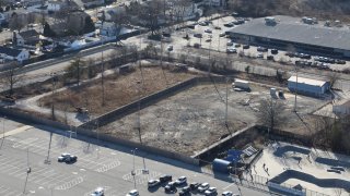 The former ball field at Bethpage Community Park in Bethpage, New York on March 1, 2020. The ball field was built over land that Grumman Aerospace once used to dry toxic sludges and disposed solvent-soaked rags