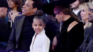 Jay Z, Blue Ivy and Beyonce