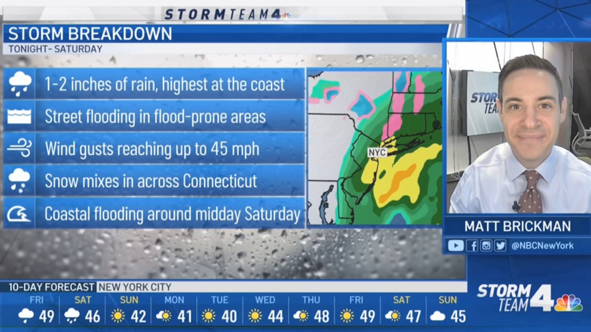 Latest Forecast From Storm Team 4 – NBC New York