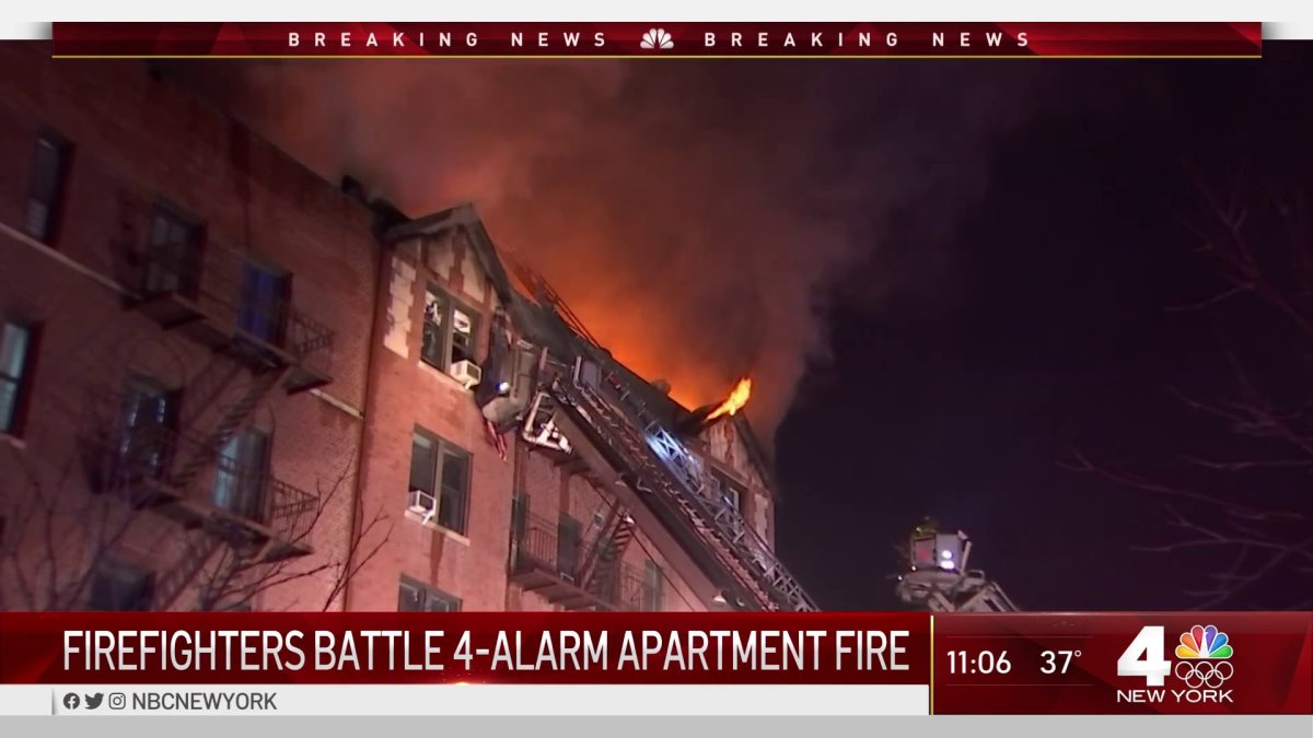 Firefighters Spend Hours Putting Out Apartment Fire In Inwood Nbc New York