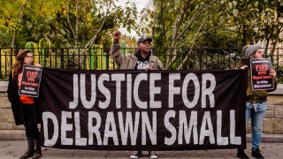 Protesters call for charges against cop who killed Delrawn Small