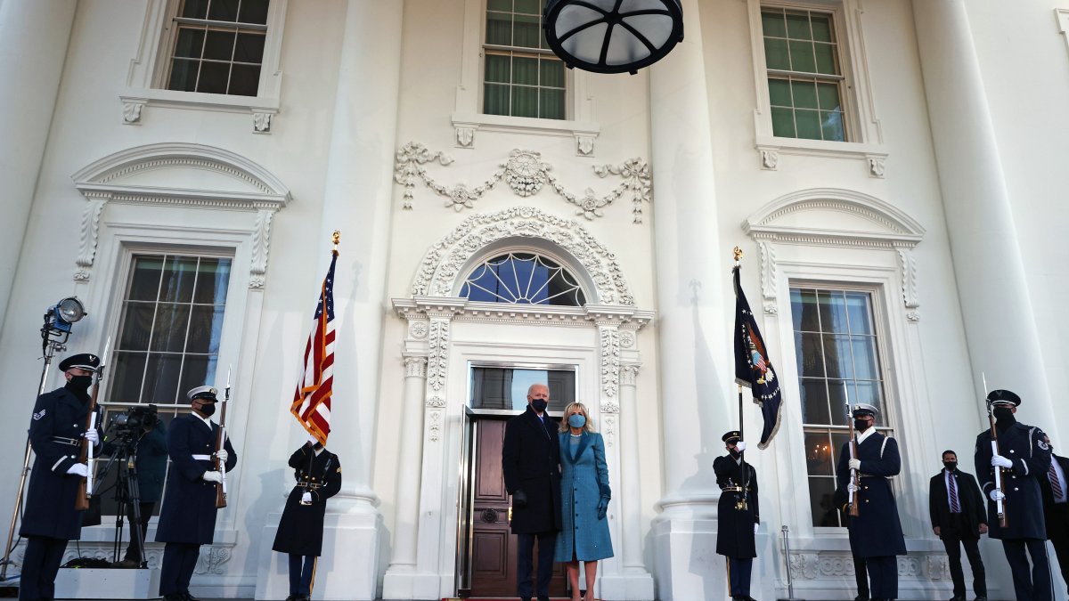Inauguration Day Biden Enters White House, Signs Executive Orders