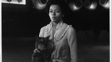 CIRCA 1978:  Diana Ross as Dorothy carries her dog Toto in a scene for the Universal Studios movie "The Wiz" circa 1978. (Photo by Hulton Archive/Getty Images)