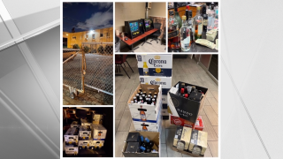 Police in Newark confiscated 403 bottles of beer, wine and liquor, as well as $6,829 in proceeds from gambling machines at the Portuguese Soccer Club