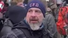 Robert Sanford, a retired Pennsylvania firefighter, was identified as the man wearing a "CFD" hat at the U.S. Capitol riot, and charged with several crimes.