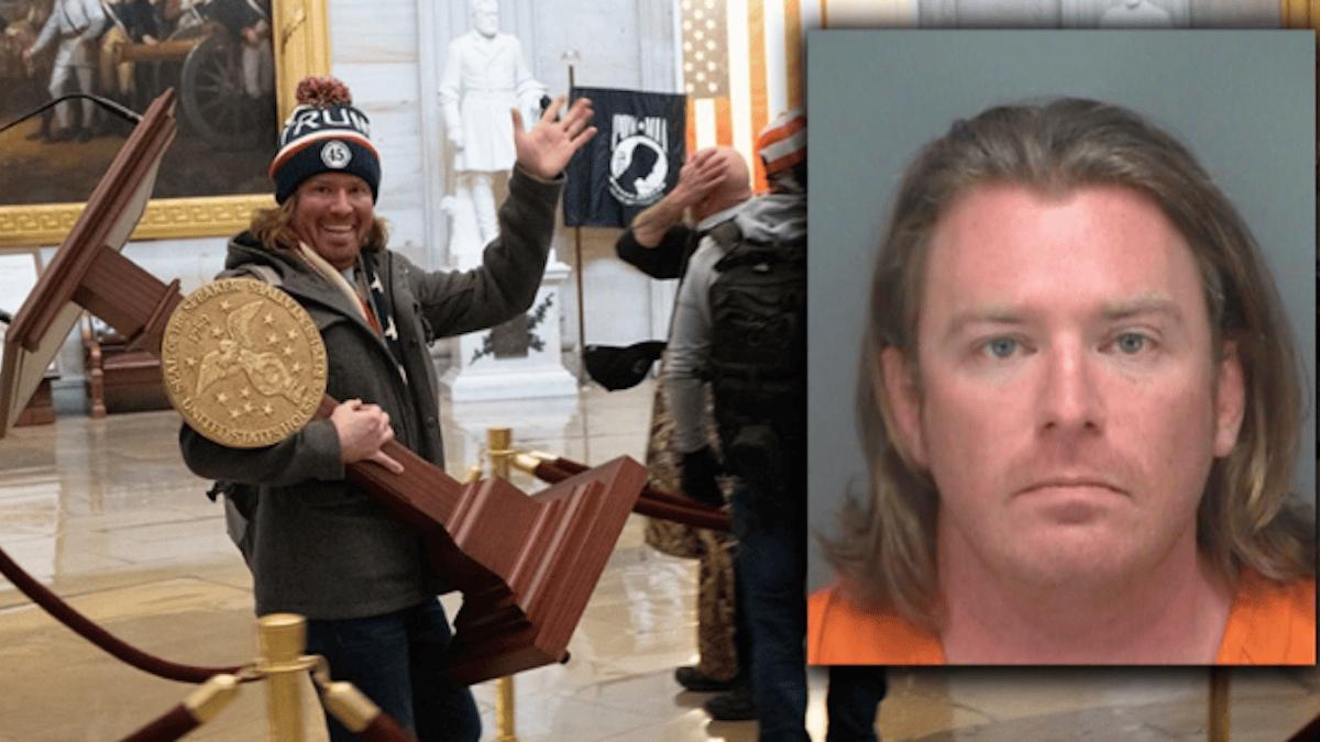 Man Seen Carrying Lectern During Capitol Riot Arrested in Florida – NBC ...
