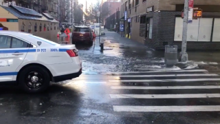 Officials were working Saturday morning to repair a broken water main on the Upper East Side