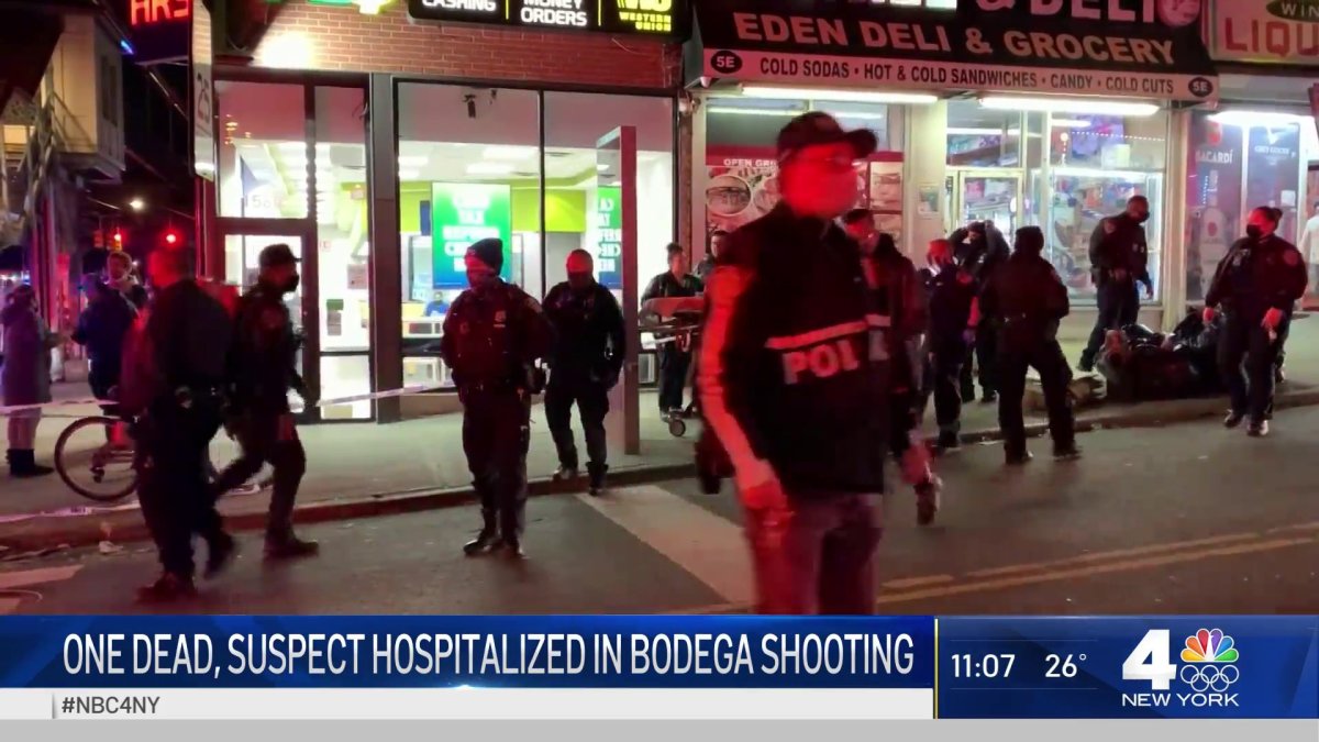 One Dead, Suspect Hospitalized in Bronx Bodega Shooting – NBC New York
