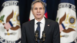 In this Feb. 4, 2021, file photo, Antony Blinken, U.S. secretary of state, speaks at the State Department in Washington, D.C.