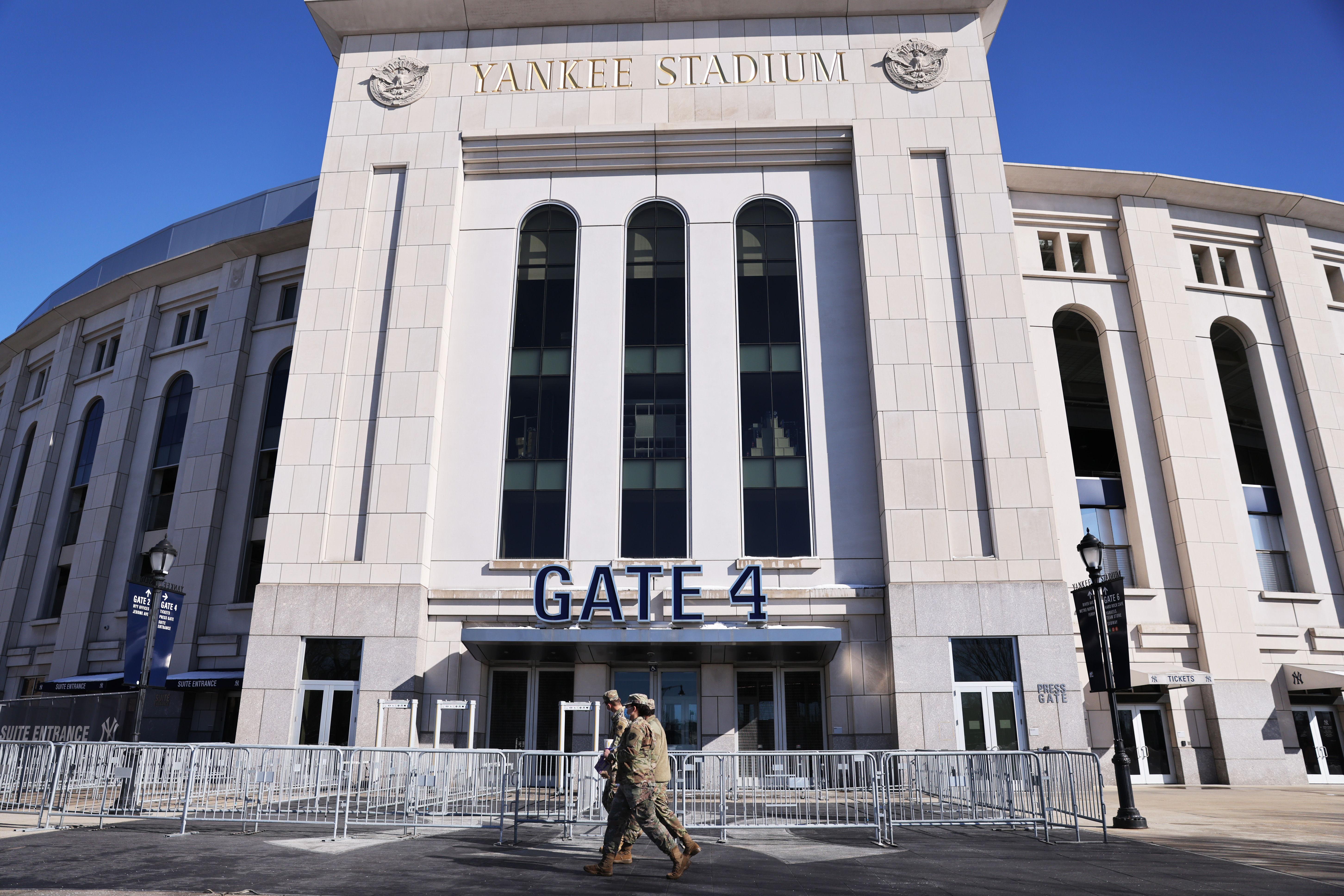 Photo taken on April 18 shows a team store at Yankee Stadium in New News  Photo - Getty Images