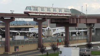 Monorail at Newark Airport