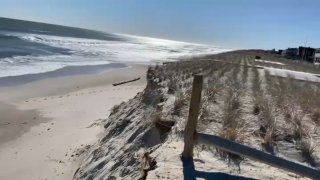 Jersey Shore beach erosion