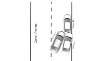 Diagram sketch of crash allegedly involving Jersey City State Senator Sandra Cunningham