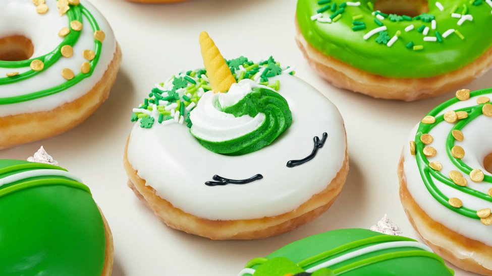 Feeling Lucky? Where to Score Free Doughnuts and Food Deals for St. Patrickâ??s Day â?? NBC New York krispy kreme st patrick's day donuts 2022
