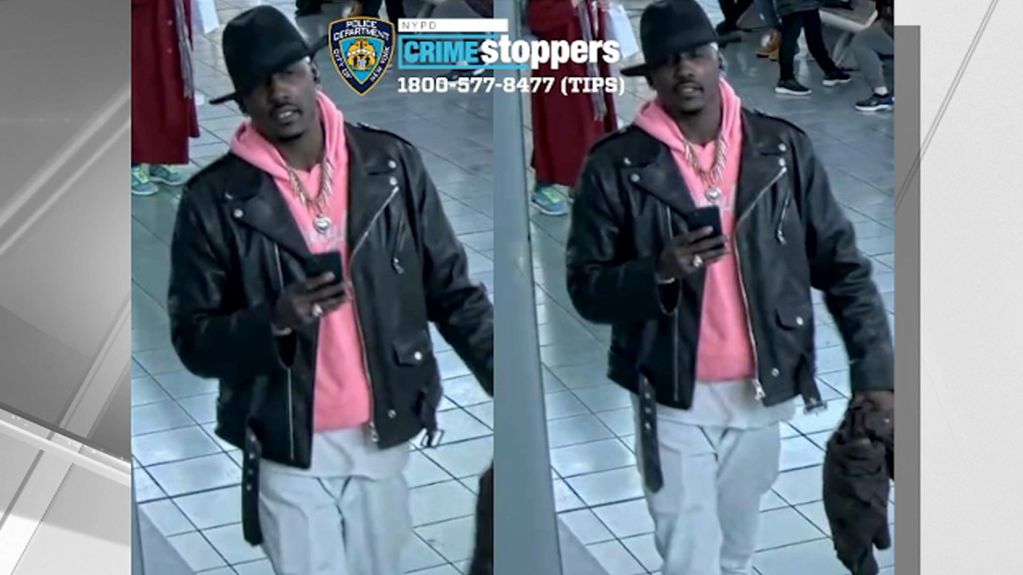 Police released surveillance images of a suspect accused of punching a 68-year-old man on a subway train.