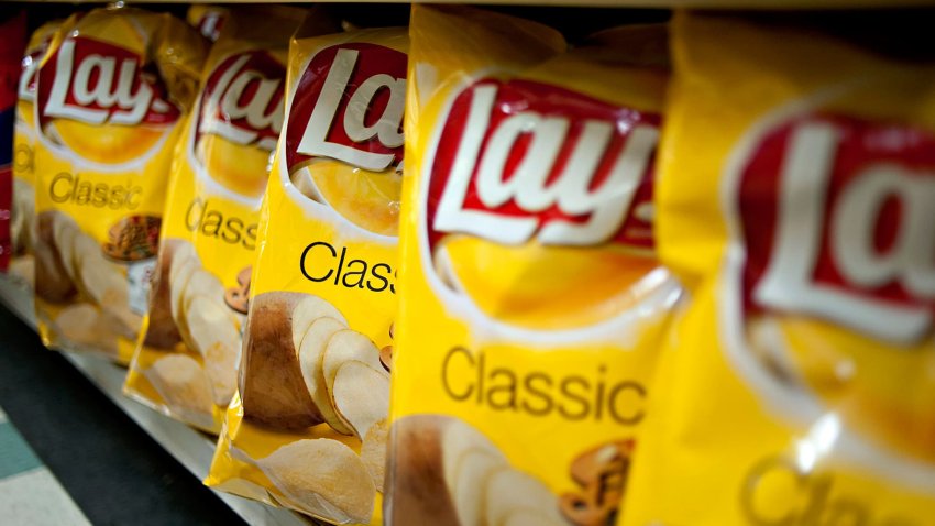 PepsiCo’s Frito-Lay brand potato chips in a supermarket in Princeton, Illinois.